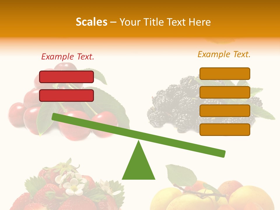 Raspberries White Isolated PowerPoint Template