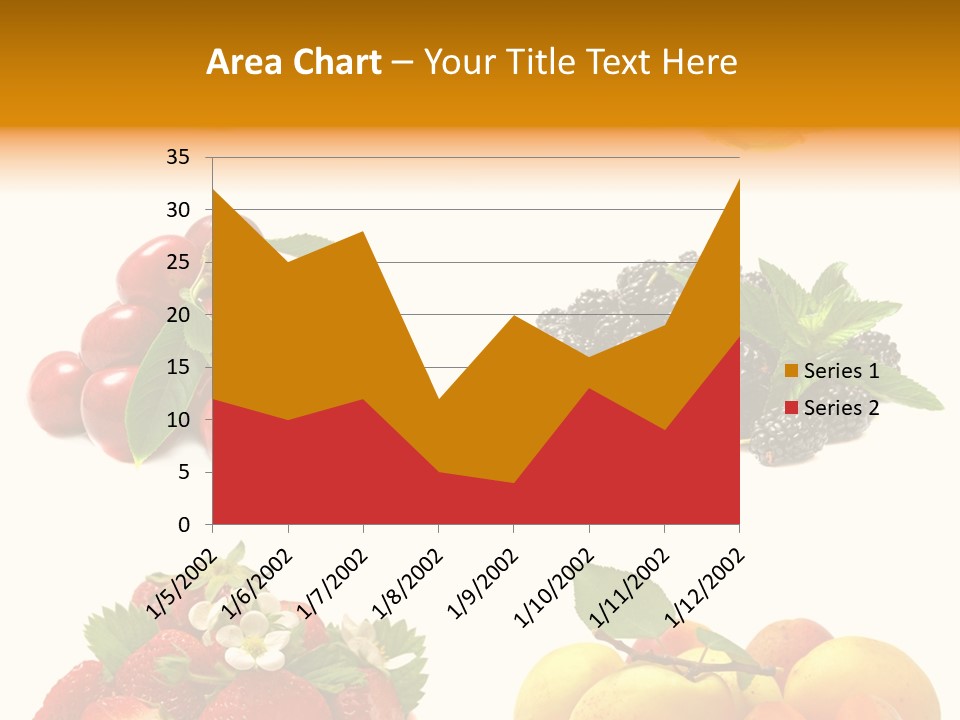 Raspberries White Isolated PowerPoint Template