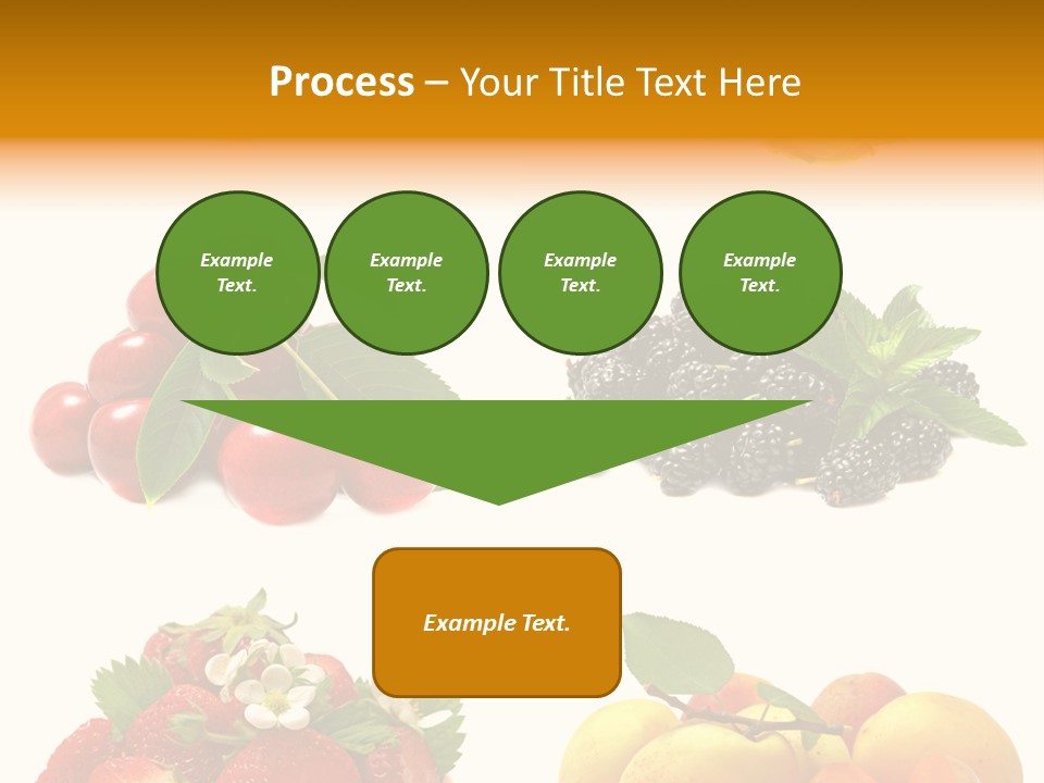 Raspberries White Isolated PowerPoint Template