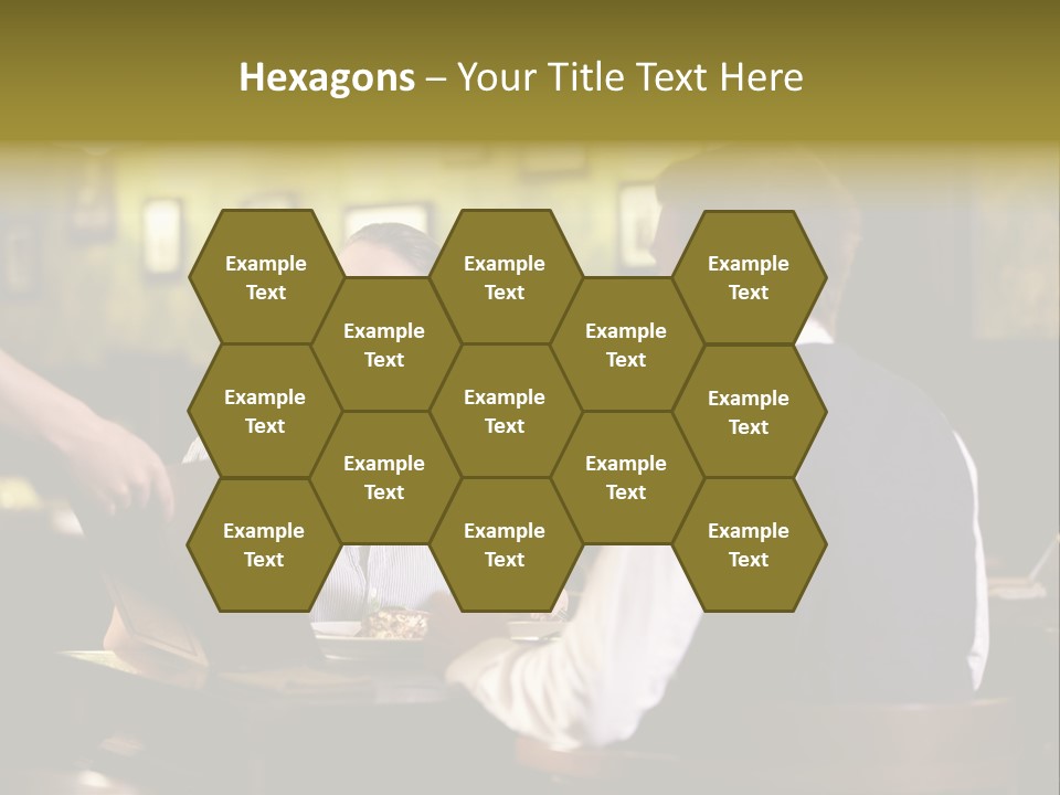 Waiter People Girl PowerPoint Template