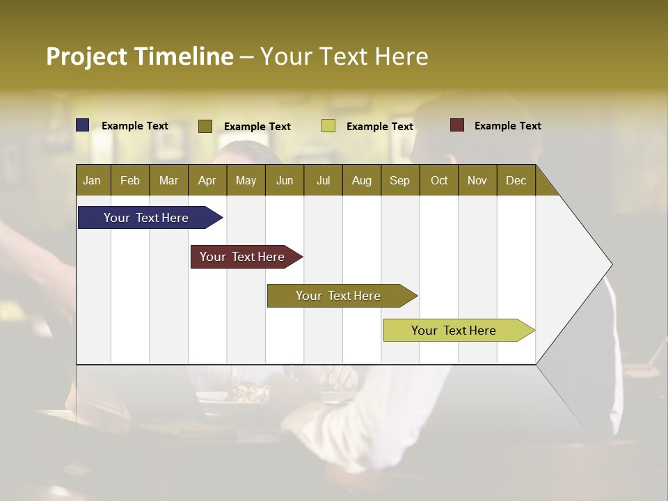 Waiter People Girl PowerPoint Template