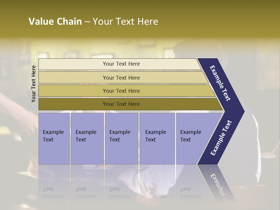 Waiter People Girl PowerPoint Template