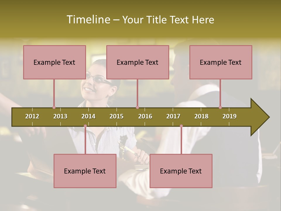 Waiter People Girl PowerPoint Template