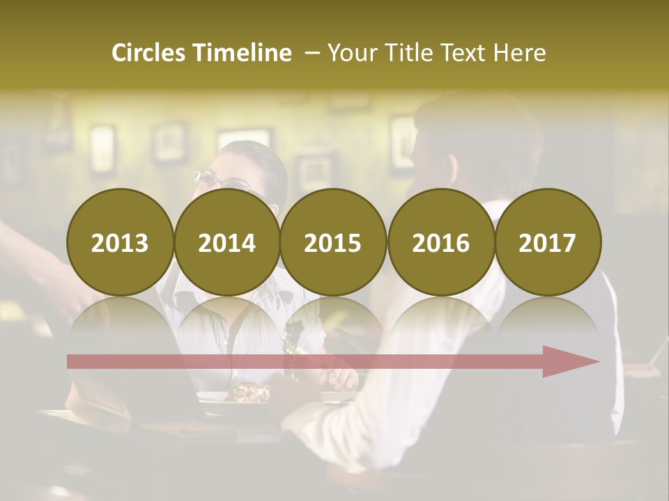 Waiter People Girl PowerPoint Template