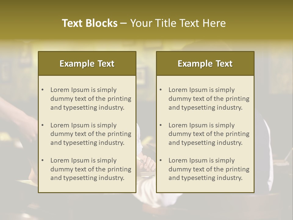 Waiter People Girl PowerPoint Template