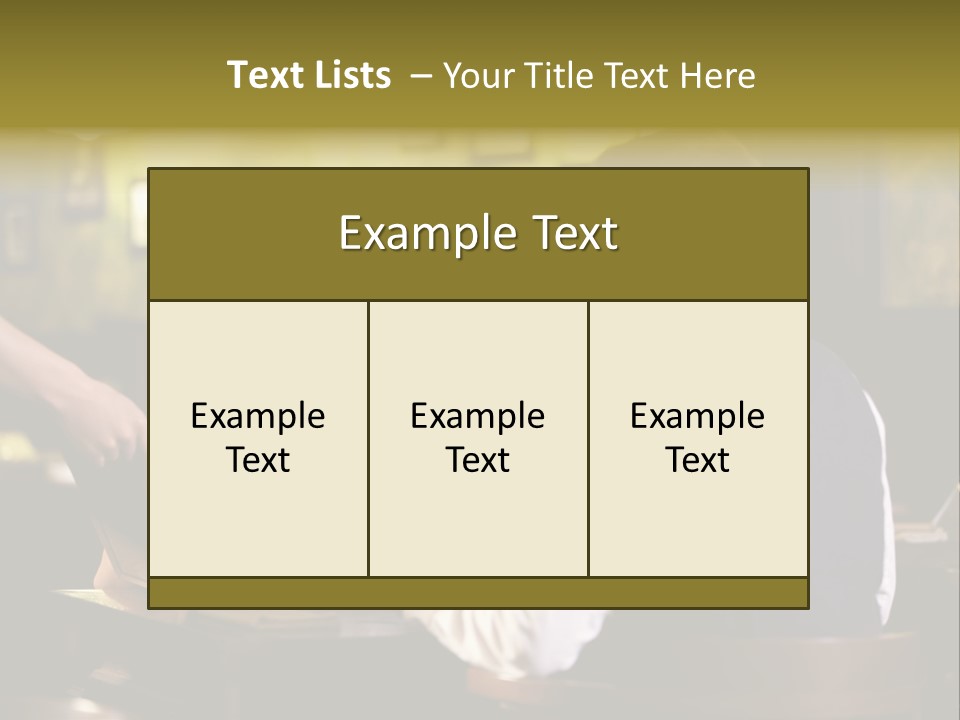 Waiter People Girl PowerPoint Template