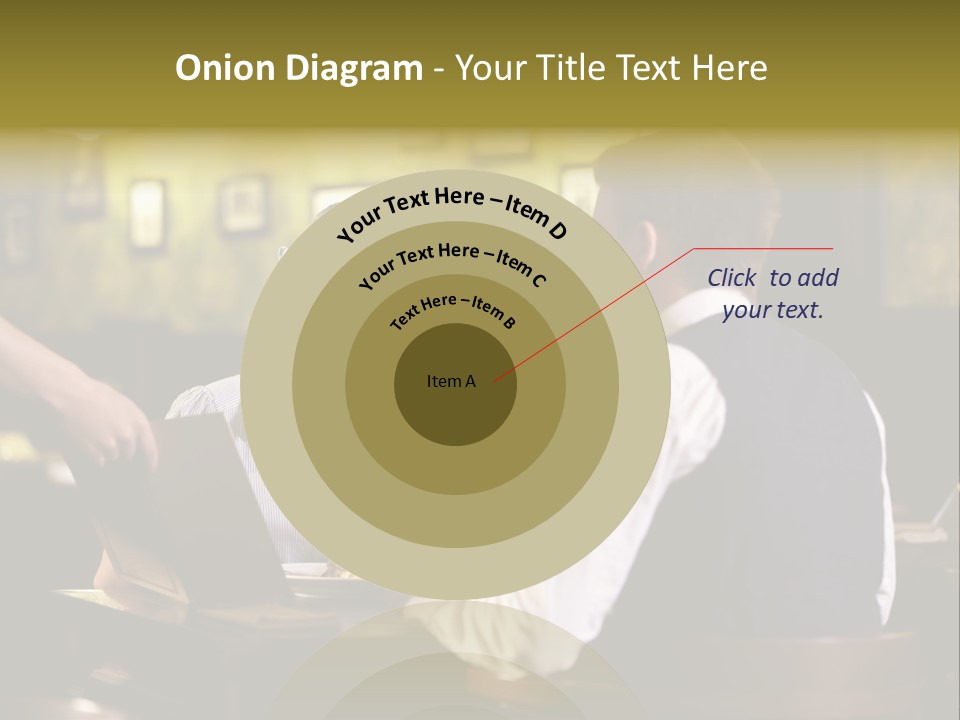 Waiter People Girl PowerPoint Template