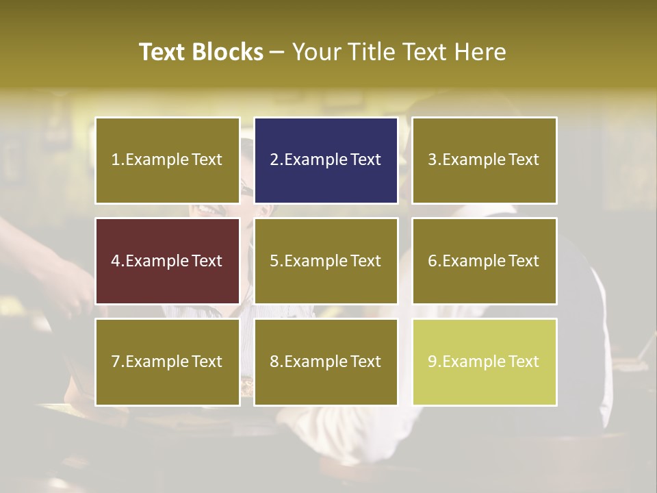 Waiter People Girl PowerPoint Template