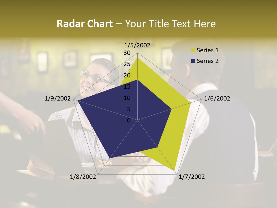 Waiter People Girl PowerPoint Template