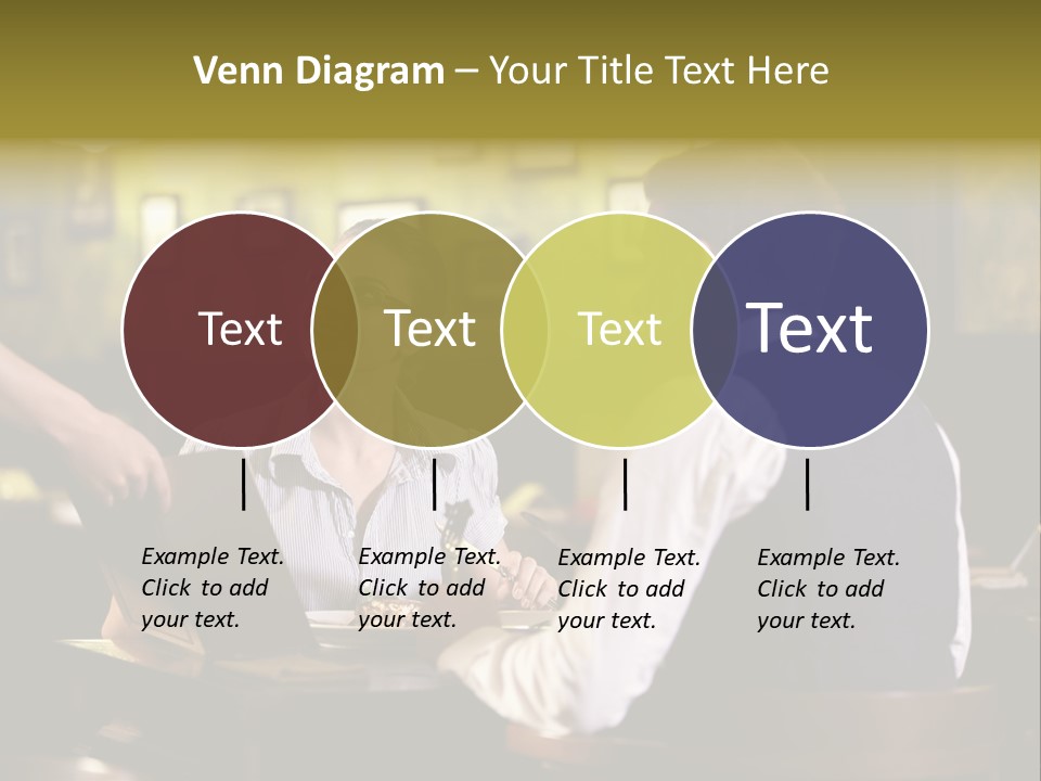 Waiter People Girl PowerPoint Template