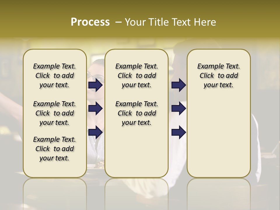 Waiter People Girl PowerPoint Template