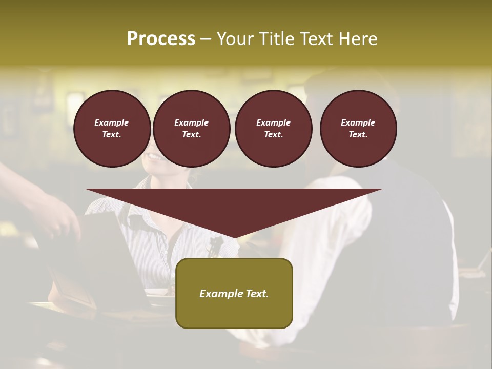 Waiter People Girl PowerPoint Template