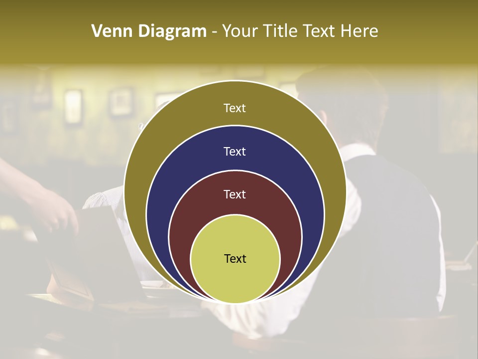 Waiter People Girl PowerPoint Template