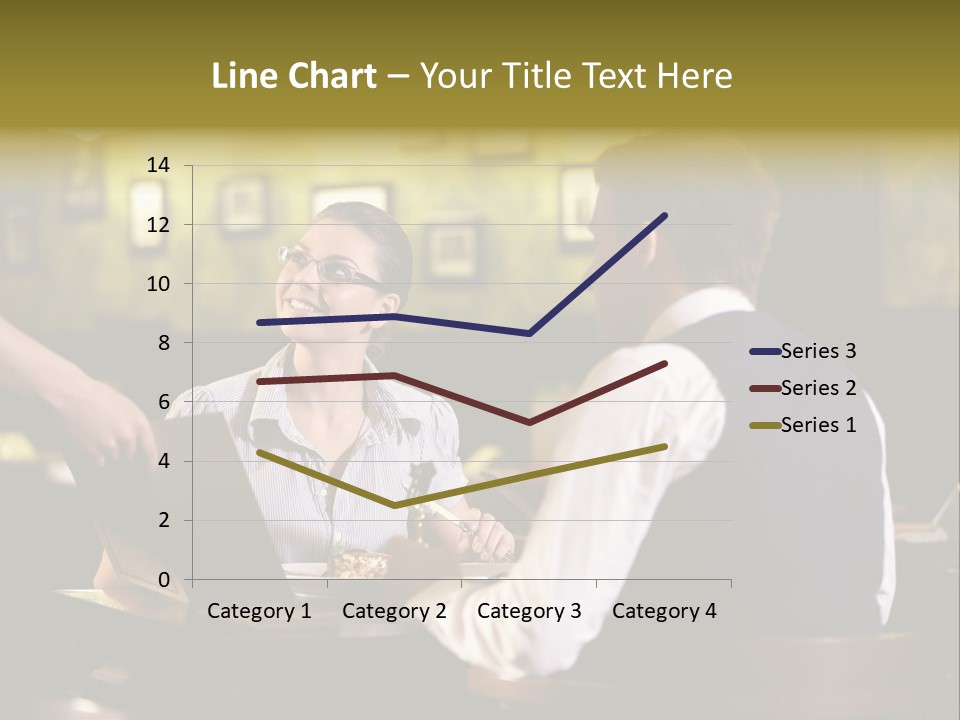 Waiter People Girl PowerPoint Template