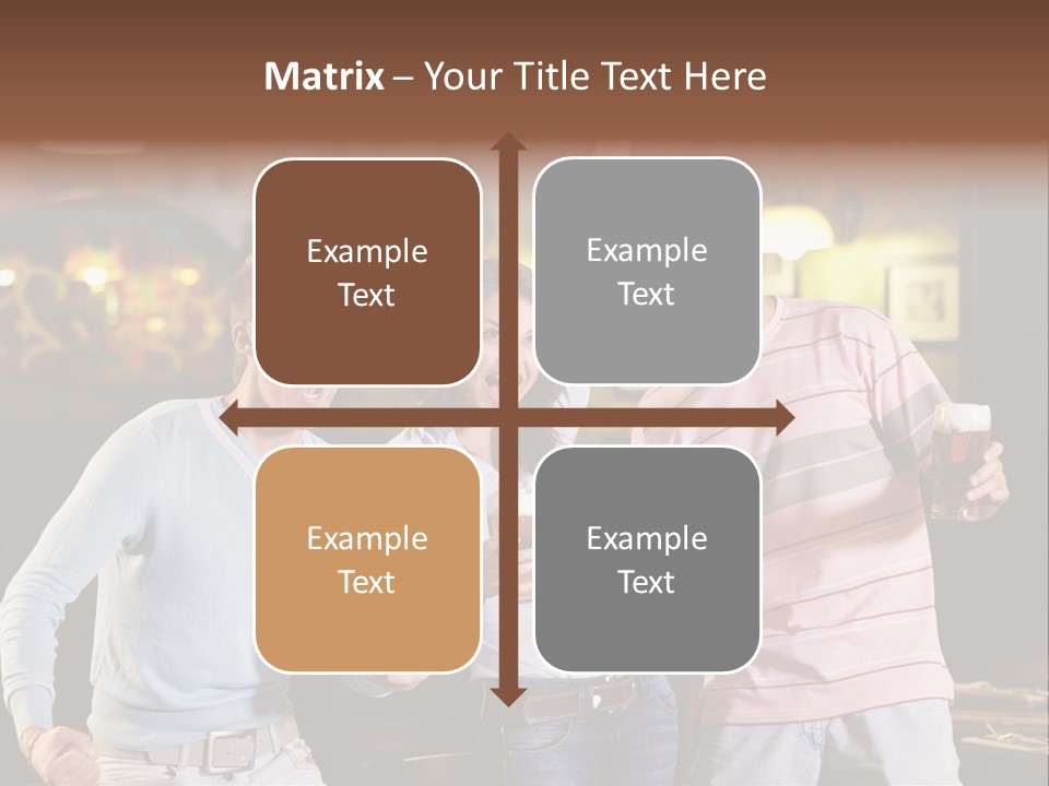 Group Restaurant Woman PowerPoint Template