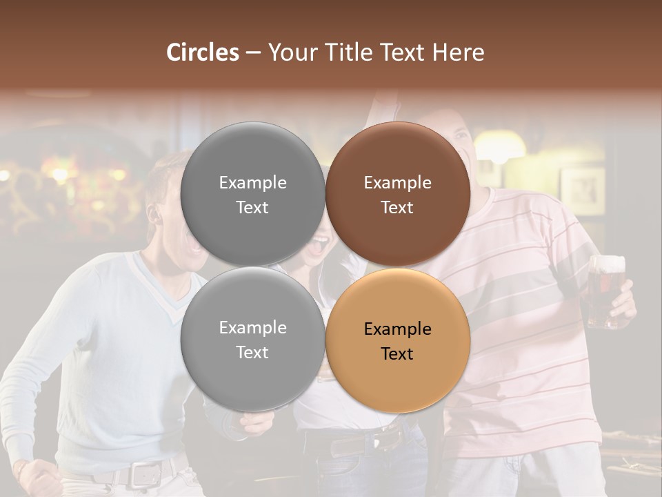 Group Restaurant Woman PowerPoint Template