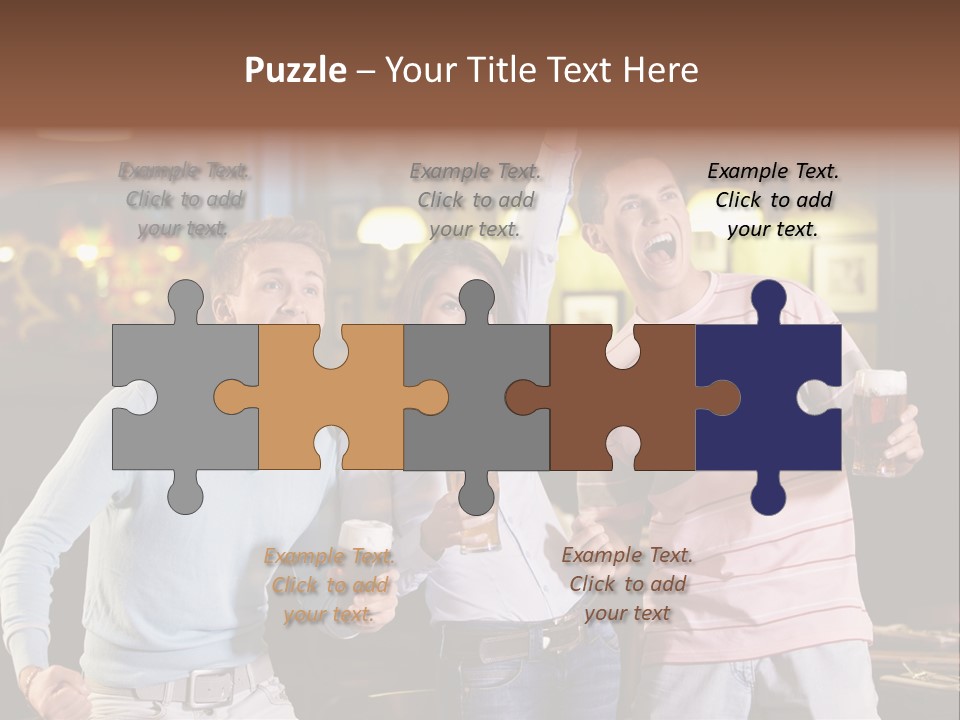 Group Restaurant Woman PowerPoint Template