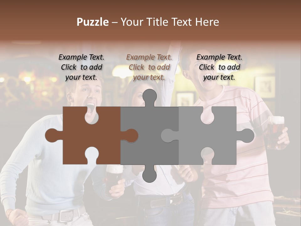 Group Restaurant Woman PowerPoint Template