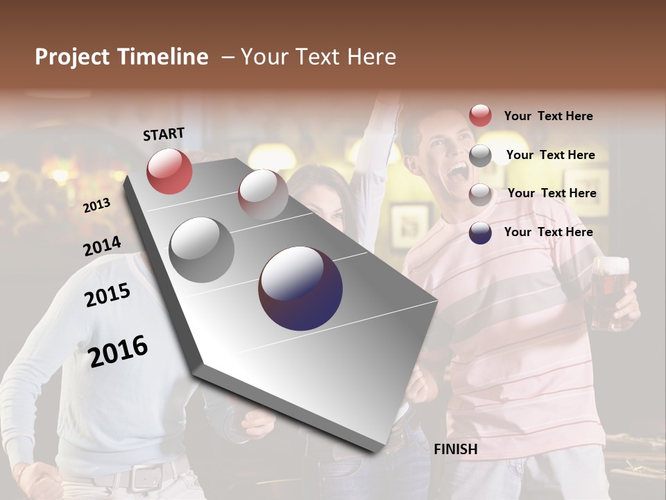 Group Restaurant Woman PowerPoint Template