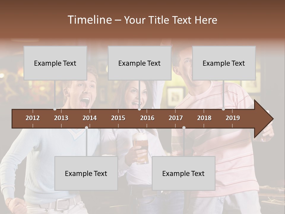 Group Restaurant Woman PowerPoint Template