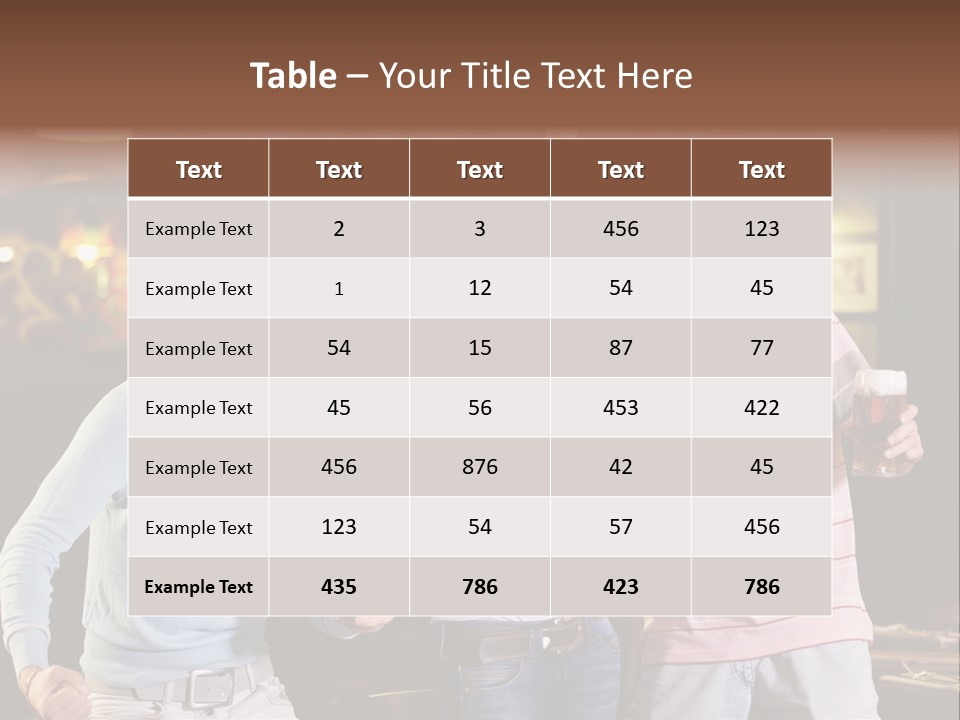 Group Restaurant Woman PowerPoint Template