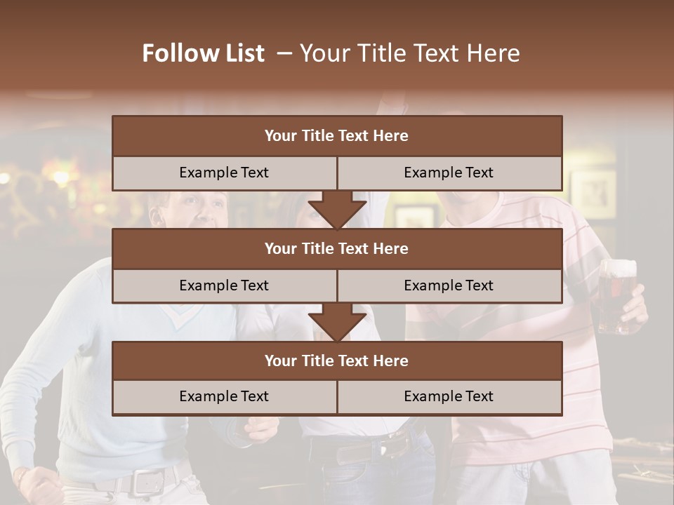 Group Restaurant Woman PowerPoint Template