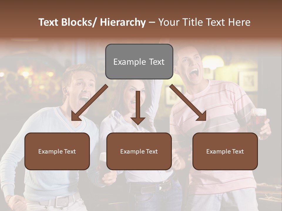 Group Restaurant Woman PowerPoint Template