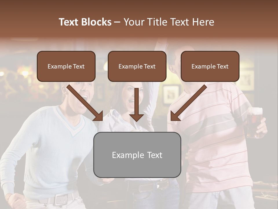 Group Restaurant Woman PowerPoint Template