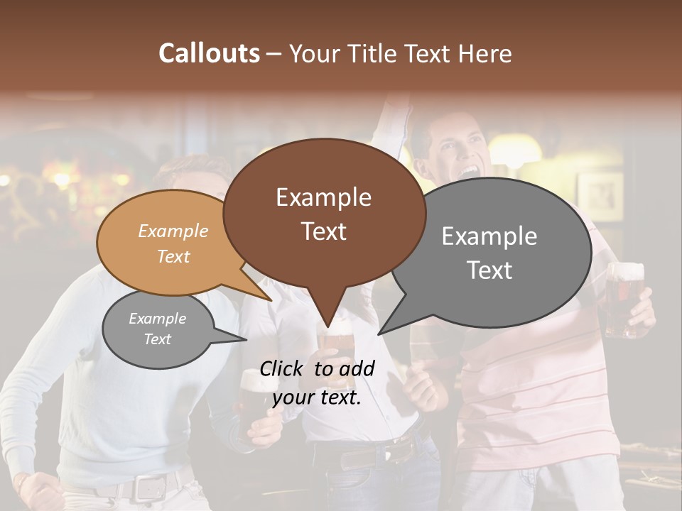 Group Restaurant Woman PowerPoint Template