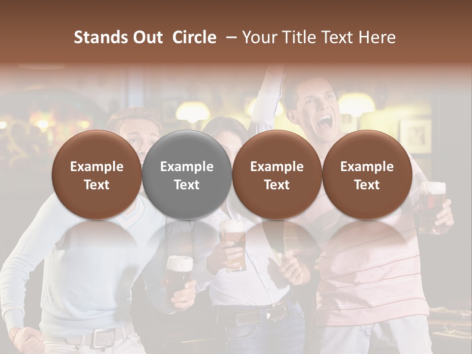 Group Restaurant Woman PowerPoint Template