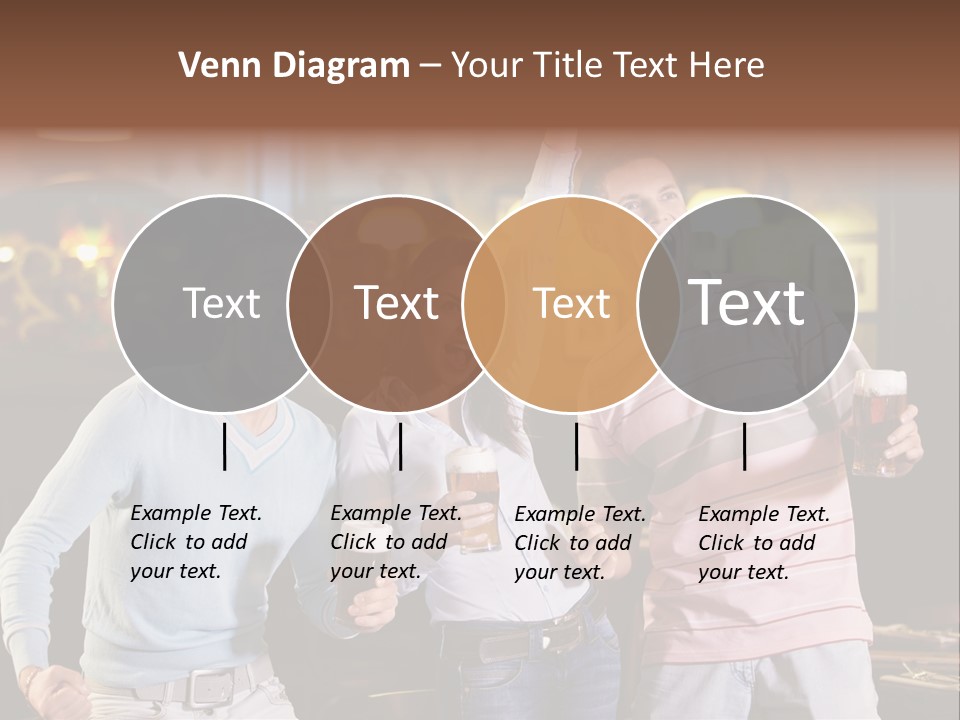 Group Restaurant Woman PowerPoint Template