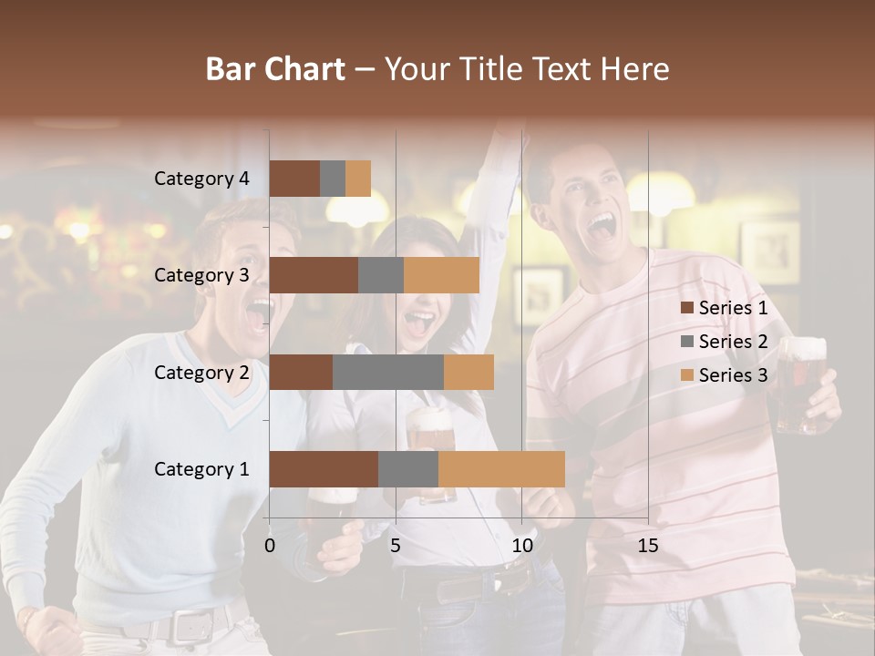 Group Restaurant Woman PowerPoint Template