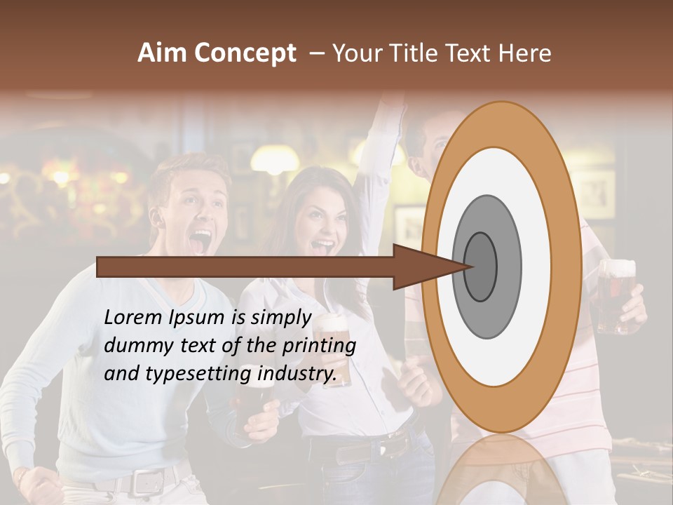Group Restaurant Woman PowerPoint Template