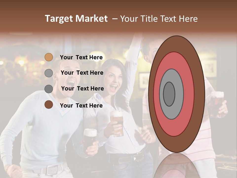 Group Restaurant Woman PowerPoint Template