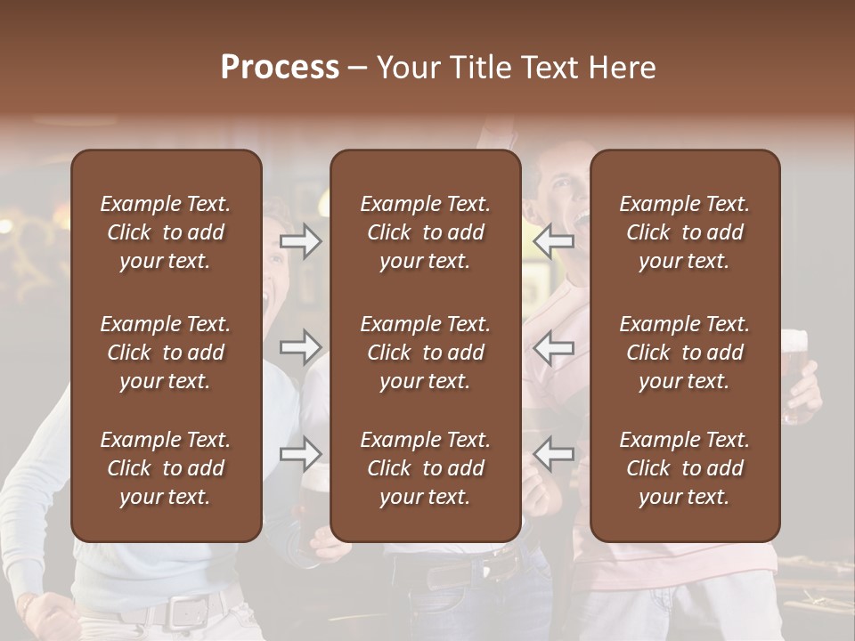 Group Restaurant Woman PowerPoint Template