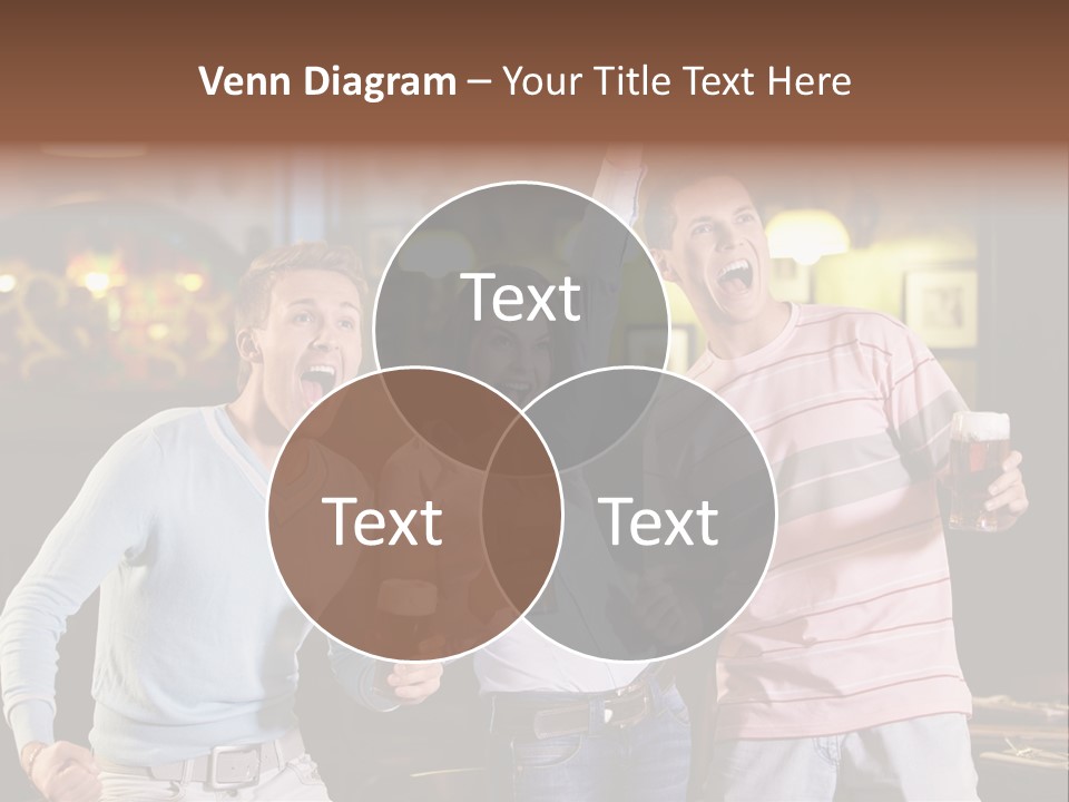 Group Restaurant Woman PowerPoint Template