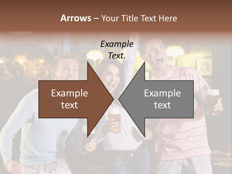 Group Restaurant Woman PowerPoint Template