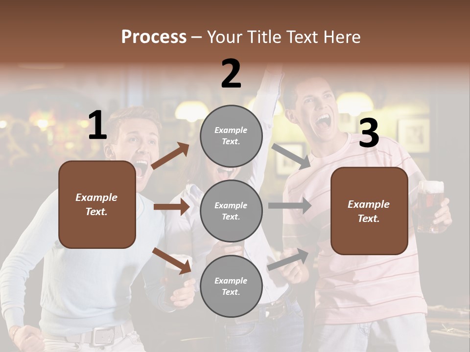 Group Restaurant Woman PowerPoint Template