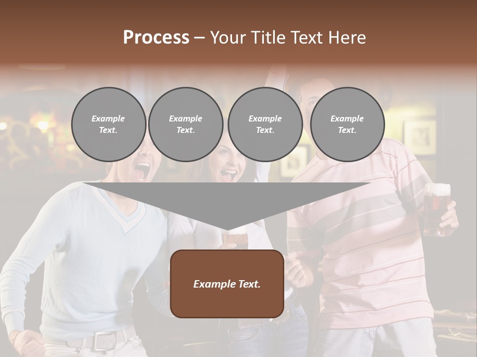 Group Restaurant Woman PowerPoint Template