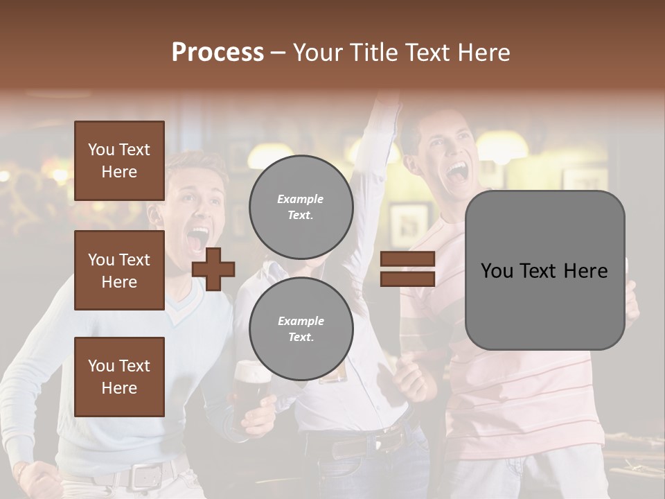 Group Restaurant Woman PowerPoint Template