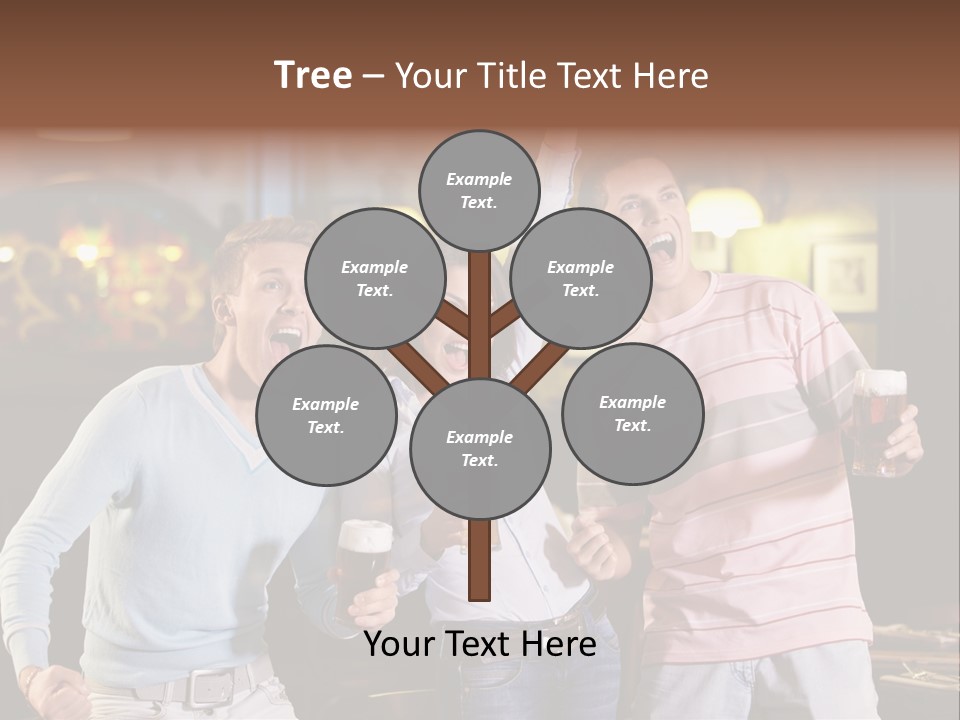 Group Restaurant Woman PowerPoint Template