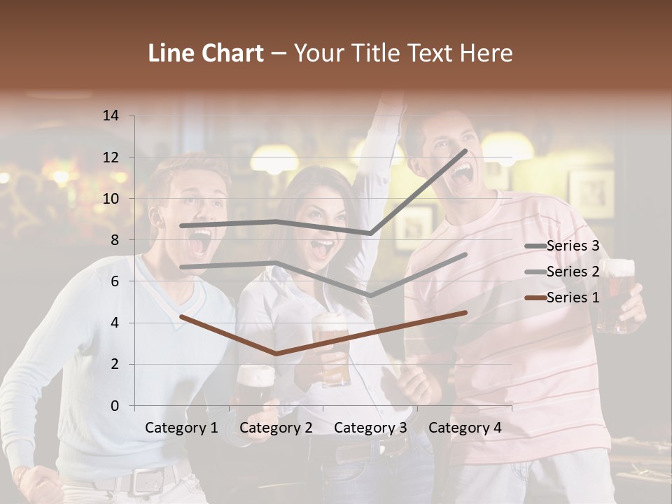 Group Restaurant Woman PowerPoint Template