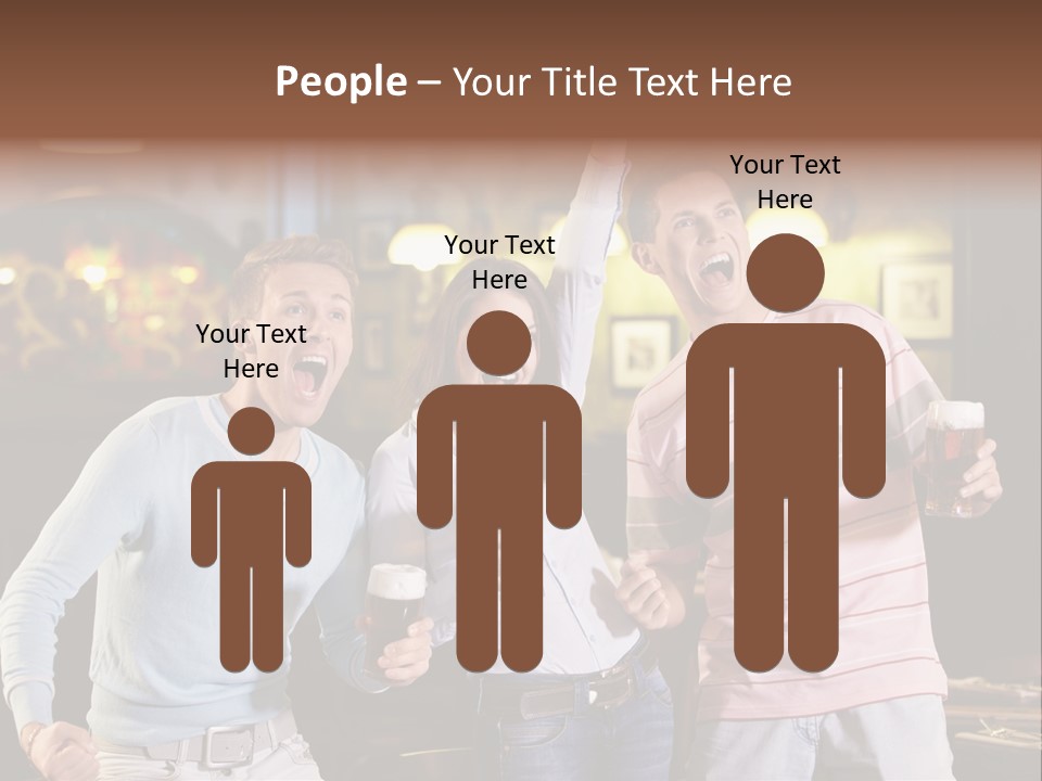 Group Restaurant Woman PowerPoint Template