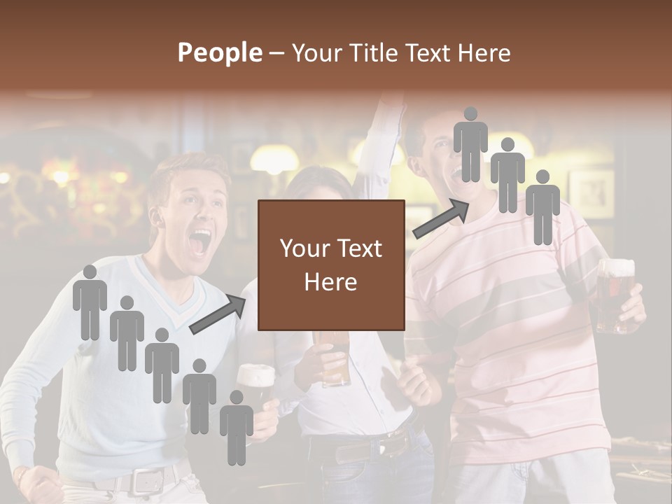 Group Restaurant Woman PowerPoint Template