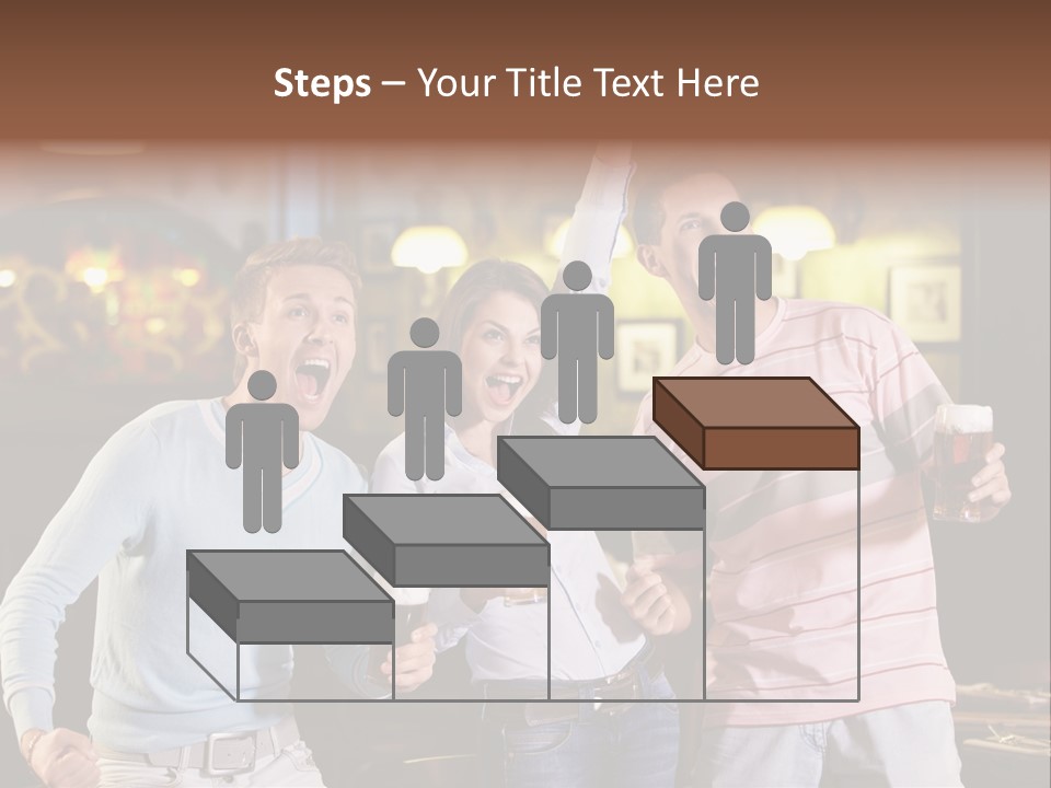 Group Restaurant Woman PowerPoint Template