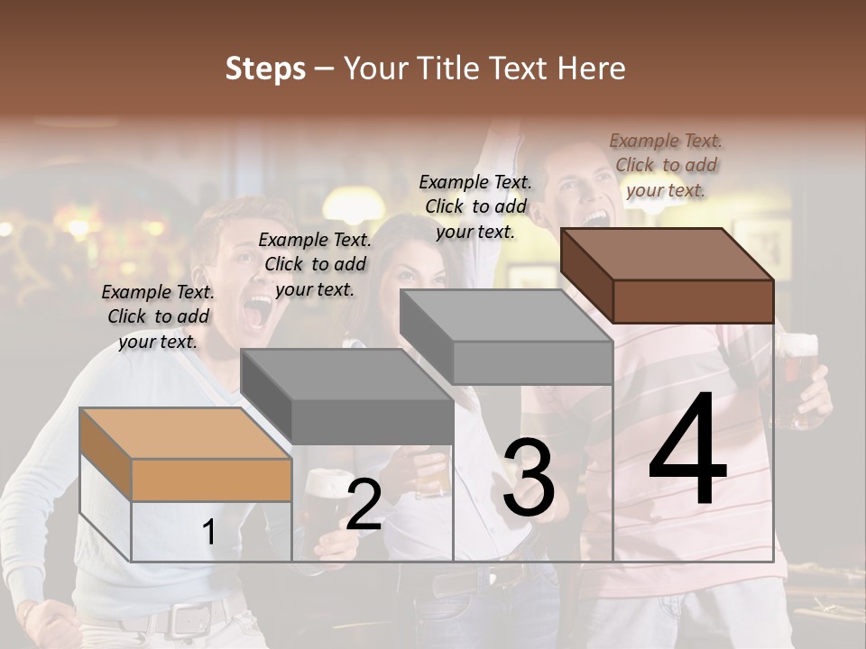 Group Restaurant Woman PowerPoint Template