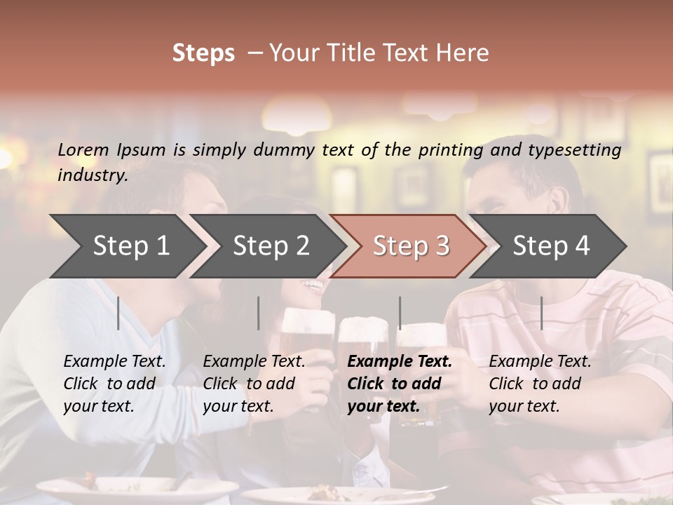 Foam Pub Drink PowerPoint Template