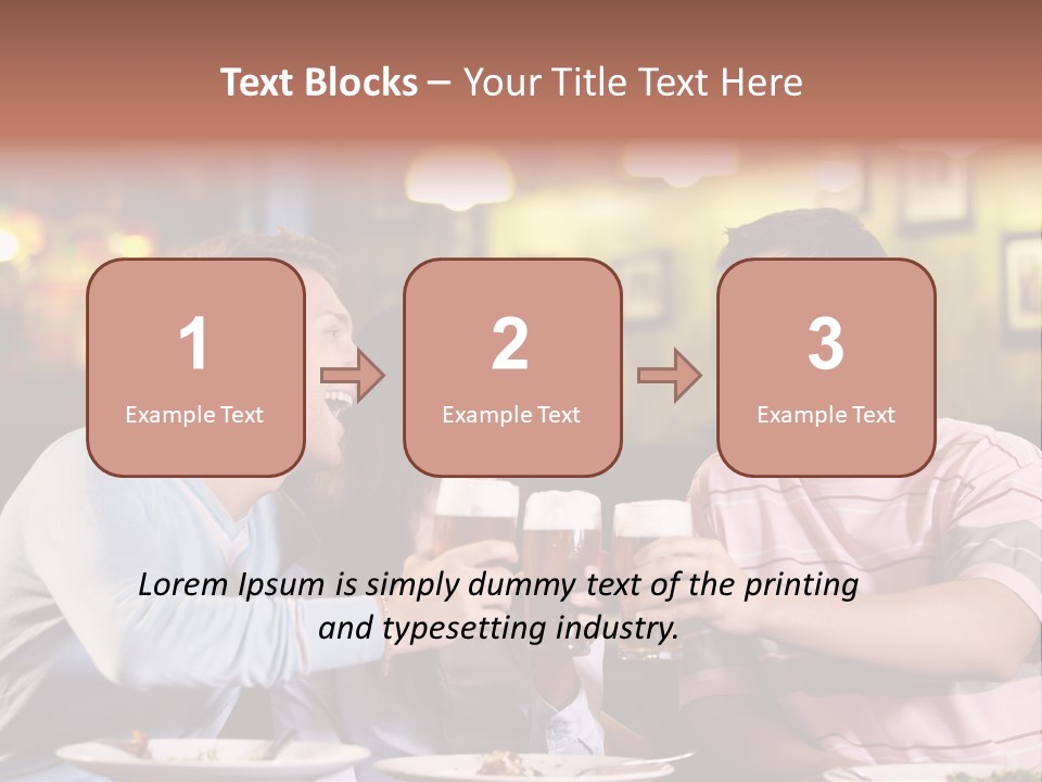 Foam Pub Drink PowerPoint Template