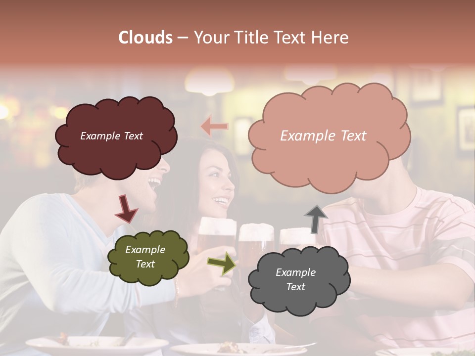 Foam Pub Drink PowerPoint Template