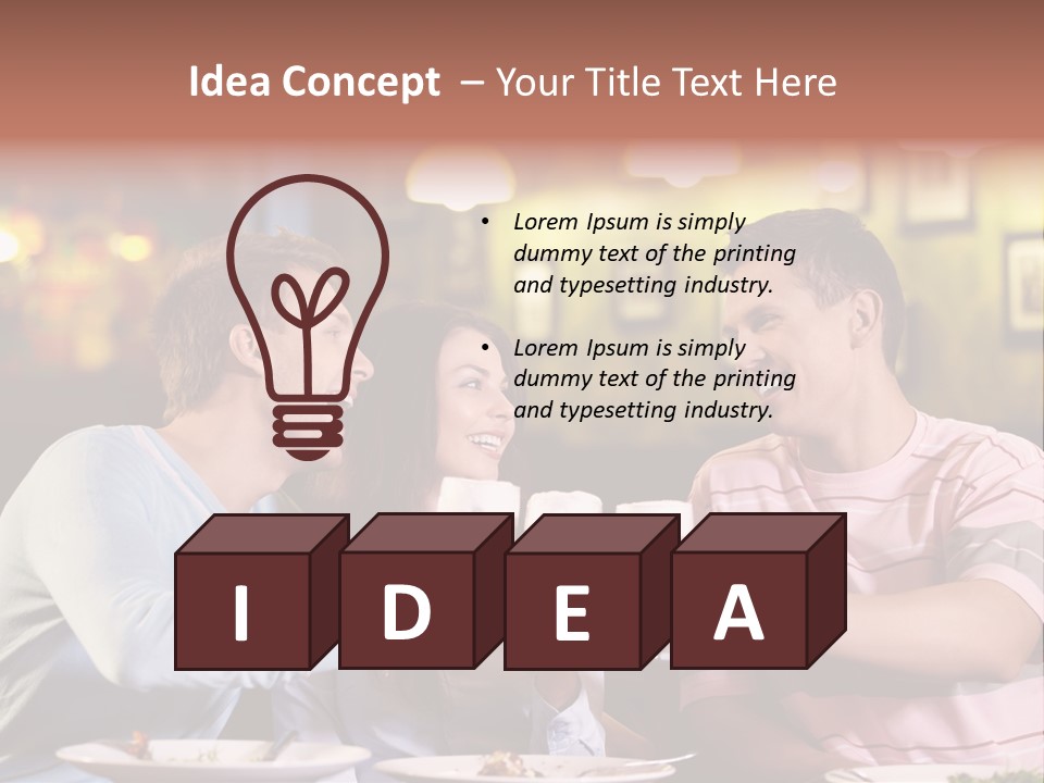 Foam Pub Drink PowerPoint Template